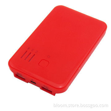 Dual-USB Port Chargers for Samsung/HTC/iPhone, 5,000mAh Capacity